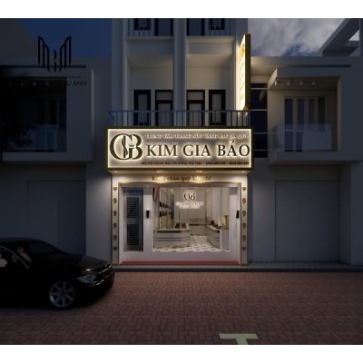 Khám phá không gian nội thất trong thiết kế tiệm vàng Kim Gia Bảo 